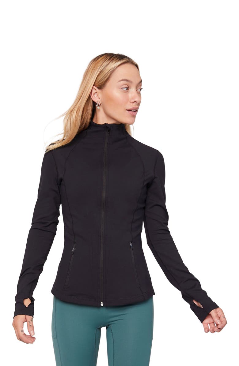 Rebody Active Gen XYZ Zip Up Cloudlux Track Jacket, Alternate, color, Metropolis Black