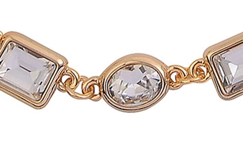 Laundry By Shelli Segal Crystal Collar Necklace In Gold