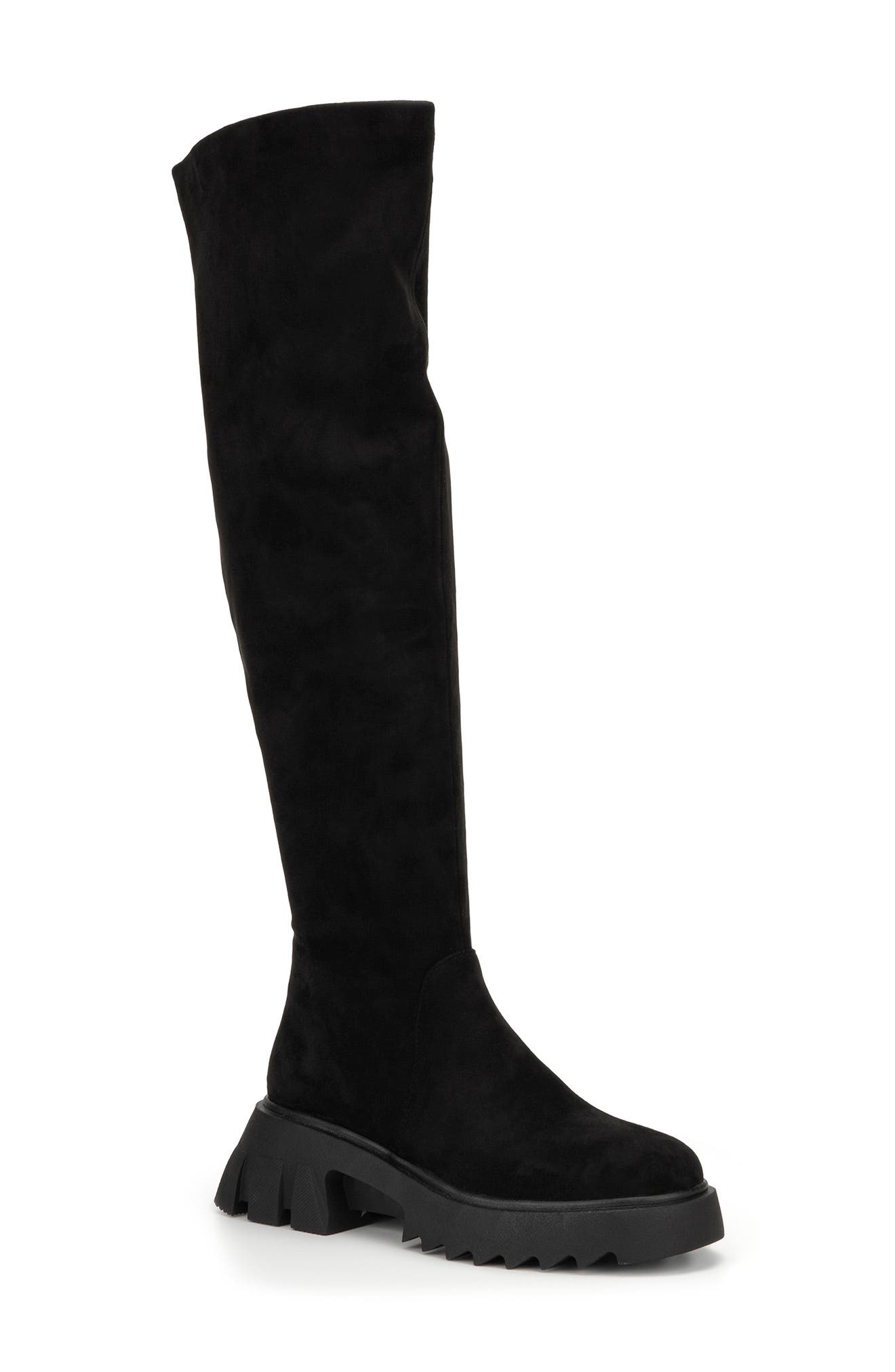 TORGEIS Alfie Lug Sole Tall Boot, Main, color, Black