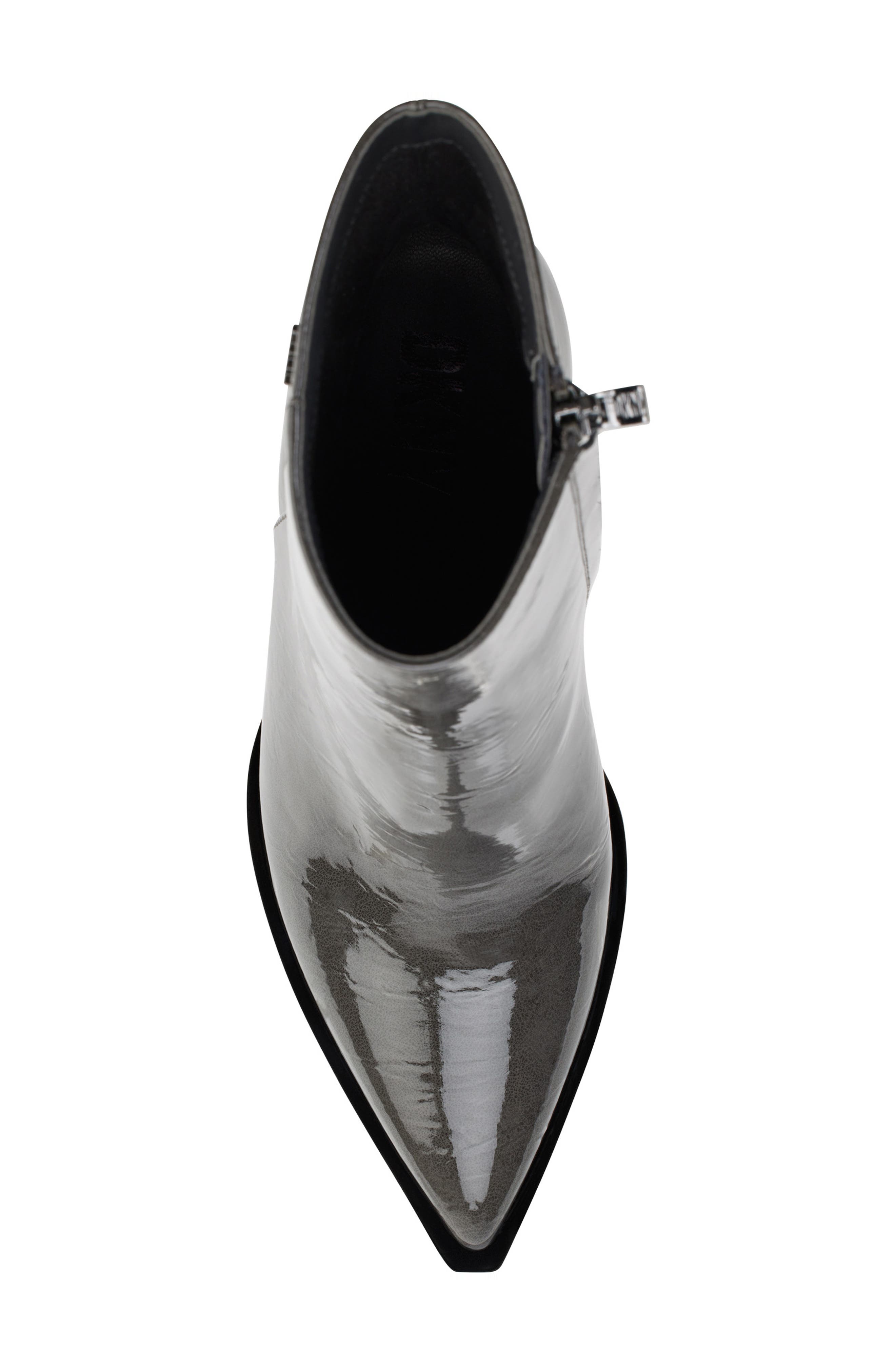 DKNY Iris Pointed Toe Wedge Bootie, Alternate, color, Charcoal