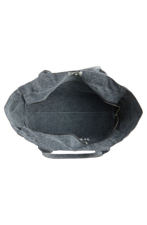 Isabel Marant Yenky Zipped Embroidered Logo Canvas Tote