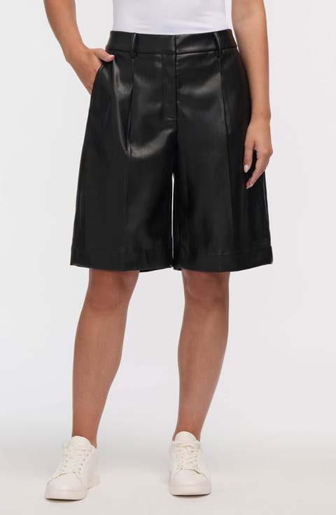Faux Leather Culottes
