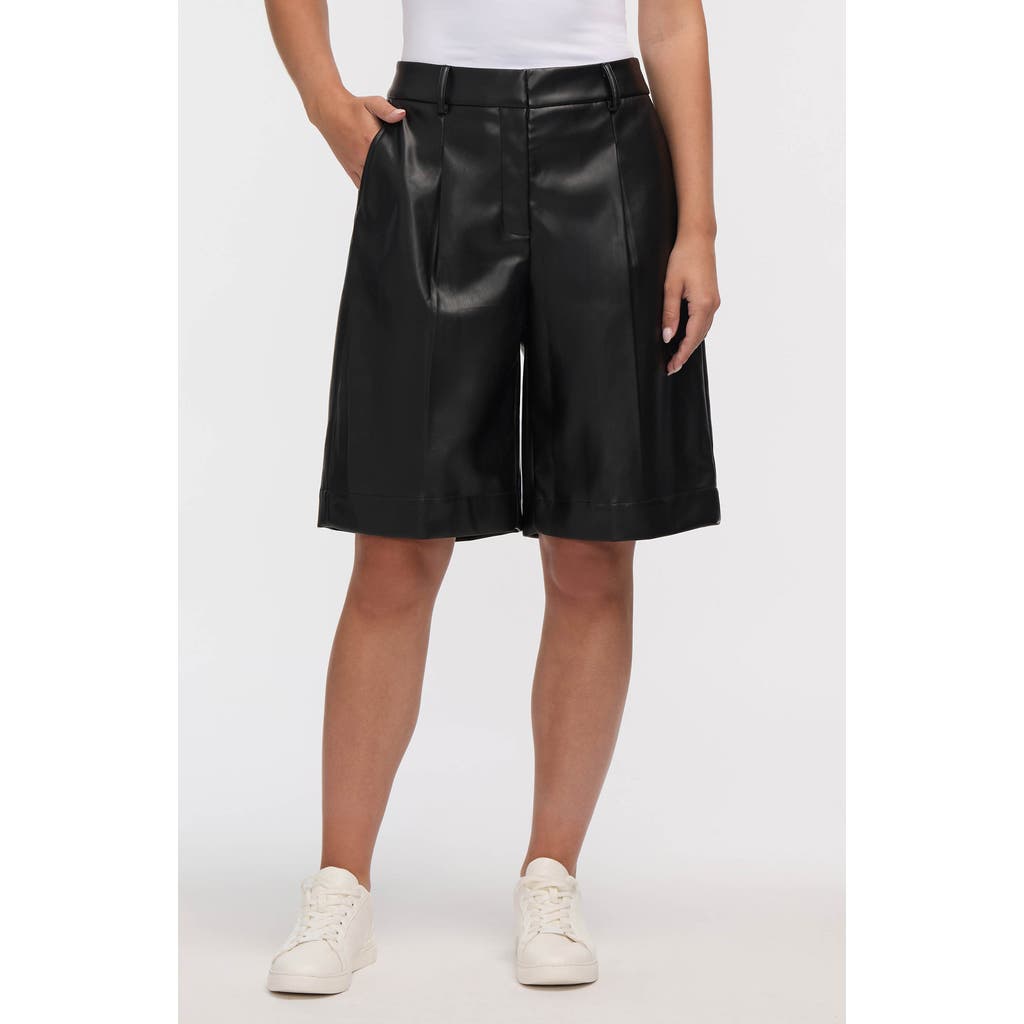 Nvlt Faux Leather Culottes In Multi