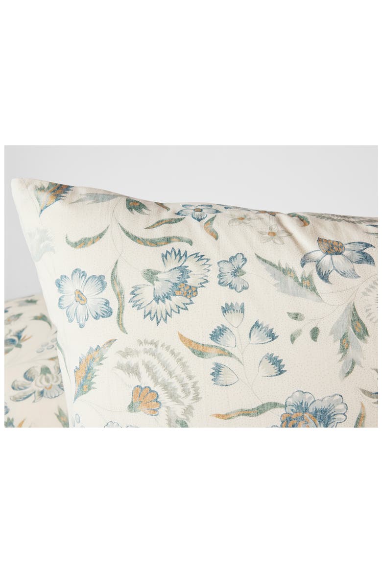 Viola Print Organic Cotton Sham, Alternate, color, UNDYED/ CERULEAN
