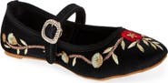 FUCHSIA Paradise Floral Embroidered Mary Jane