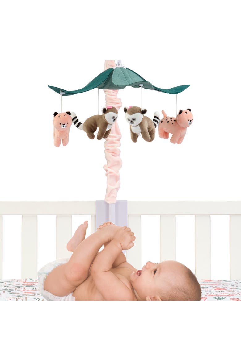 Enchanted Safari Animal Musical Baby Crib Mobile Jungle Soother Toy, Alternate, color, Multicolor