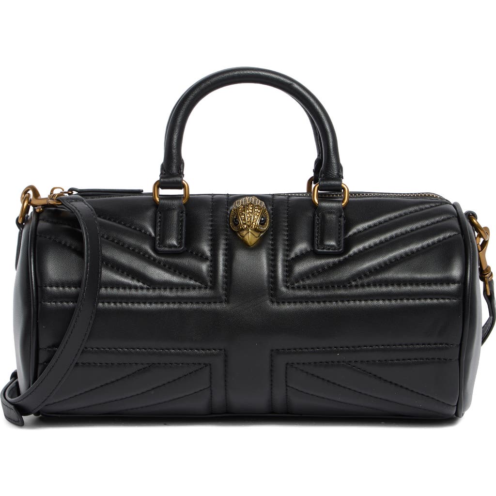 Kurt Geiger London Kensington Leather Uj Barrel Bag In Black