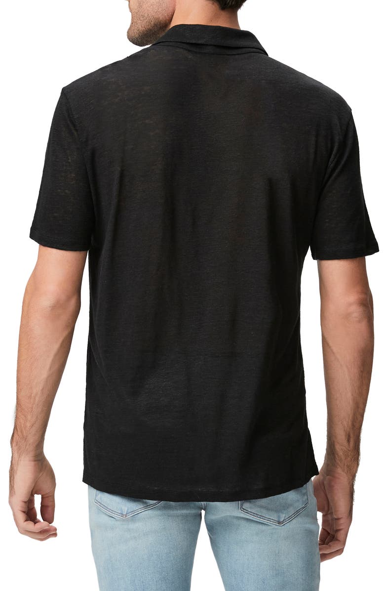 PAIGE Shelton Slub Linen & Cotton Polo, Alternate, color, 