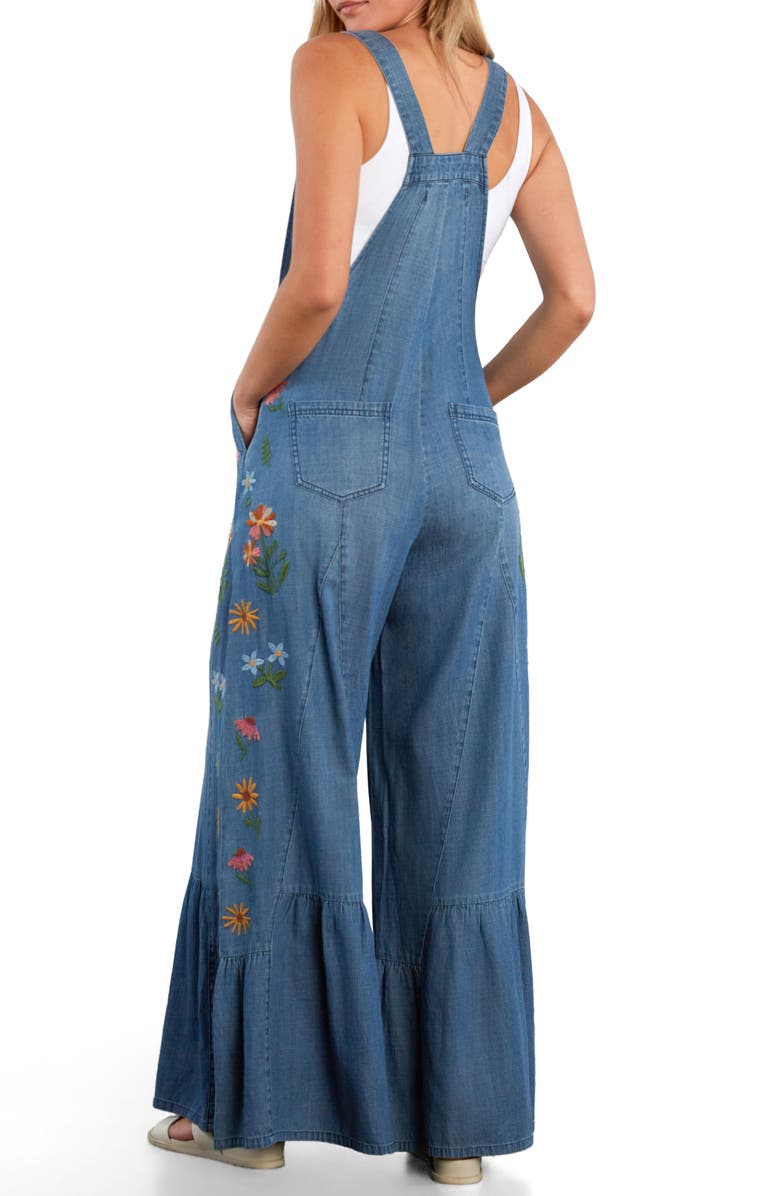 Billy T Embroidered Butterfly Overalls, Alternate, color, 