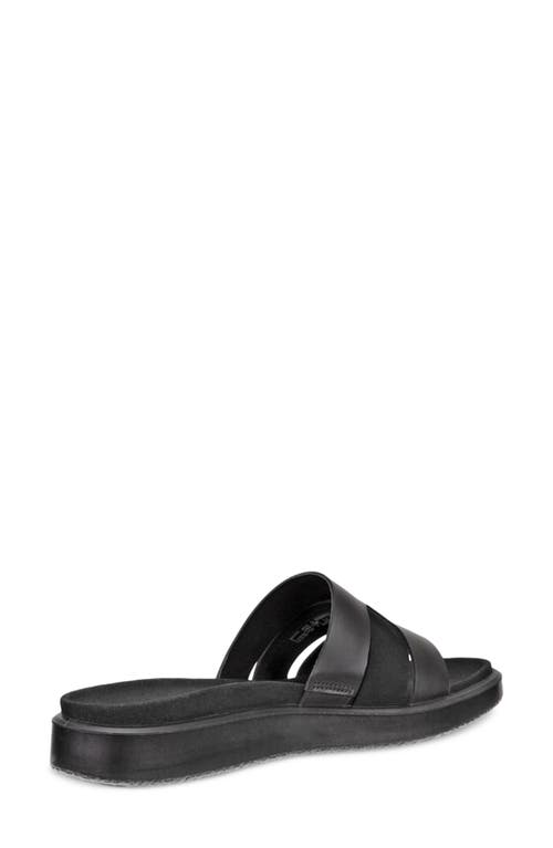 Ecco Flowt Oasis Slide Sandal In Black/black