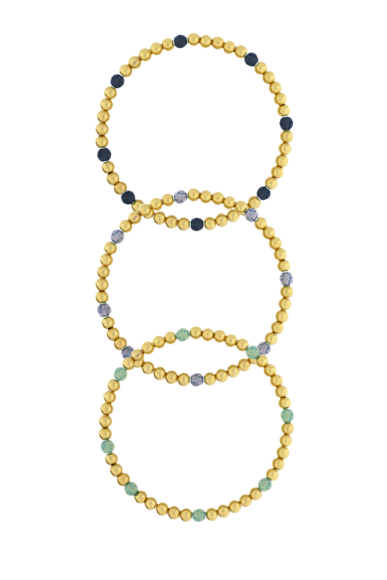 Women's 14K Gold Filled Dainty Accent Gemstone Bracelet, Alternate, color, Black