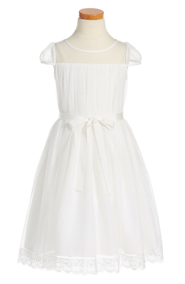 Us Angels Point d'Esprit Dress, Main, color,