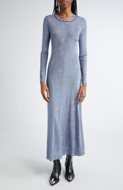 ワンピース RABANNE Woman Dress White 25PJRO027PA0170 P105 IVORY LONG DRESS IN LACE | Rabanne