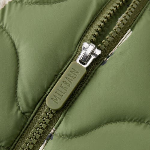 Milkbarn Down Vest In Green
