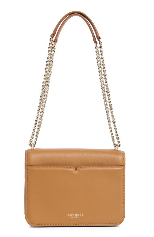 Kate Spade New York Locket Small Grain Leather Shoulder Bag In Brown