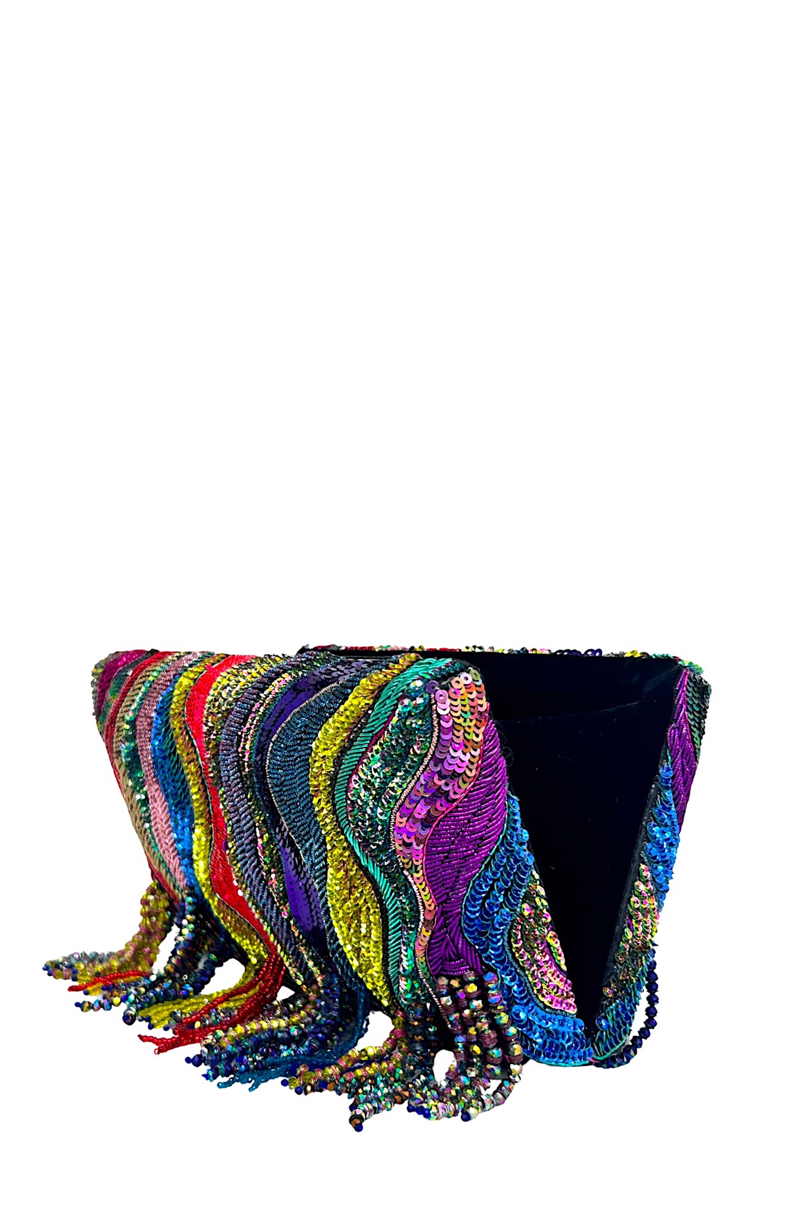 Simitri Zari Dune Clutch, Alternate, color, Multi