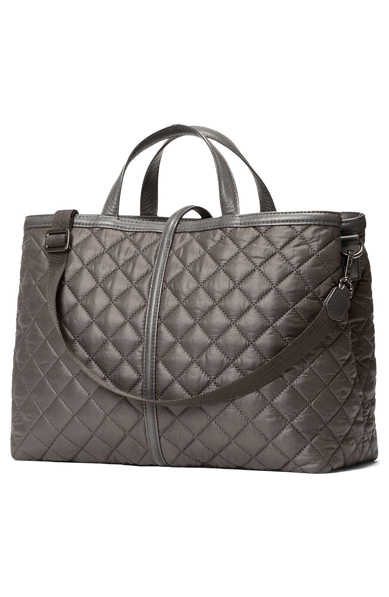 MZ Wallace Medium Astor Diamond Quilted Top Handle Bag, Alternate, color, Magnet