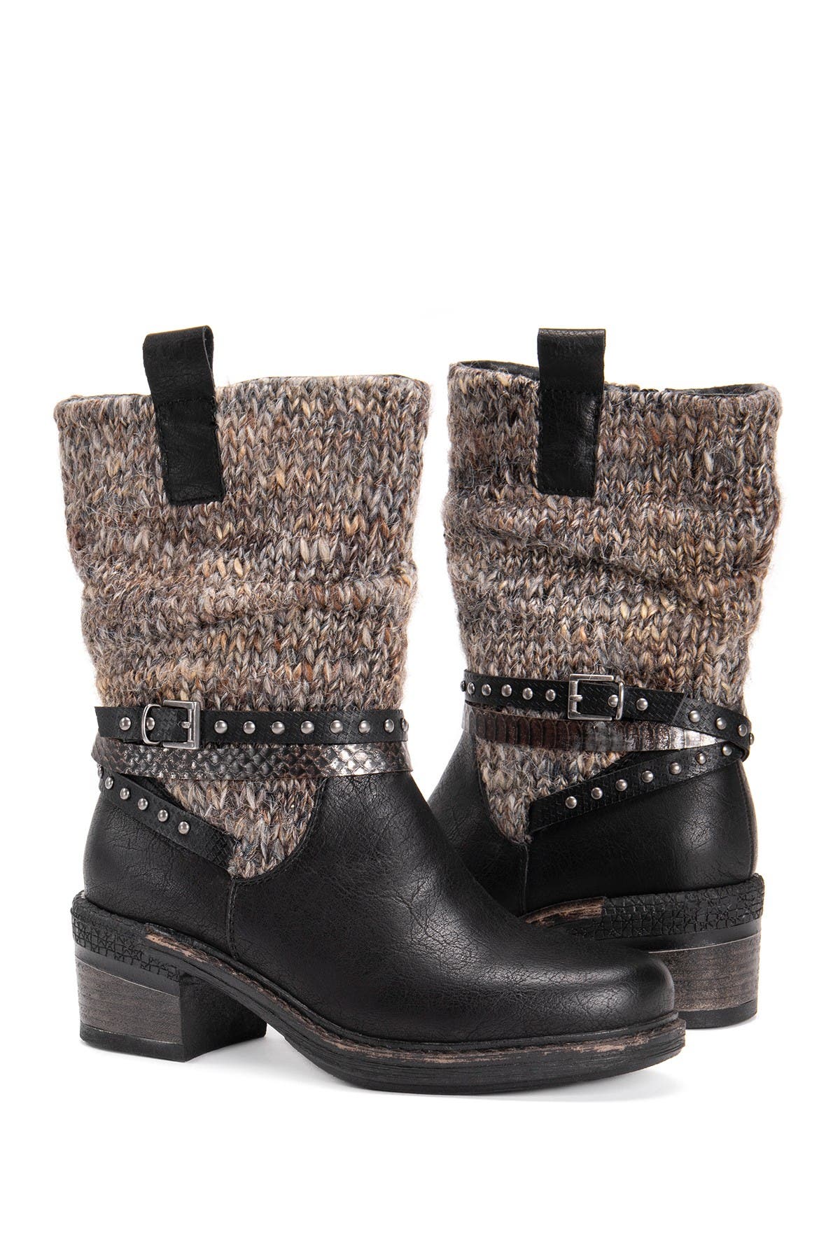 MUK LUKS Kim Block Heel Boot, Alternate, color, 