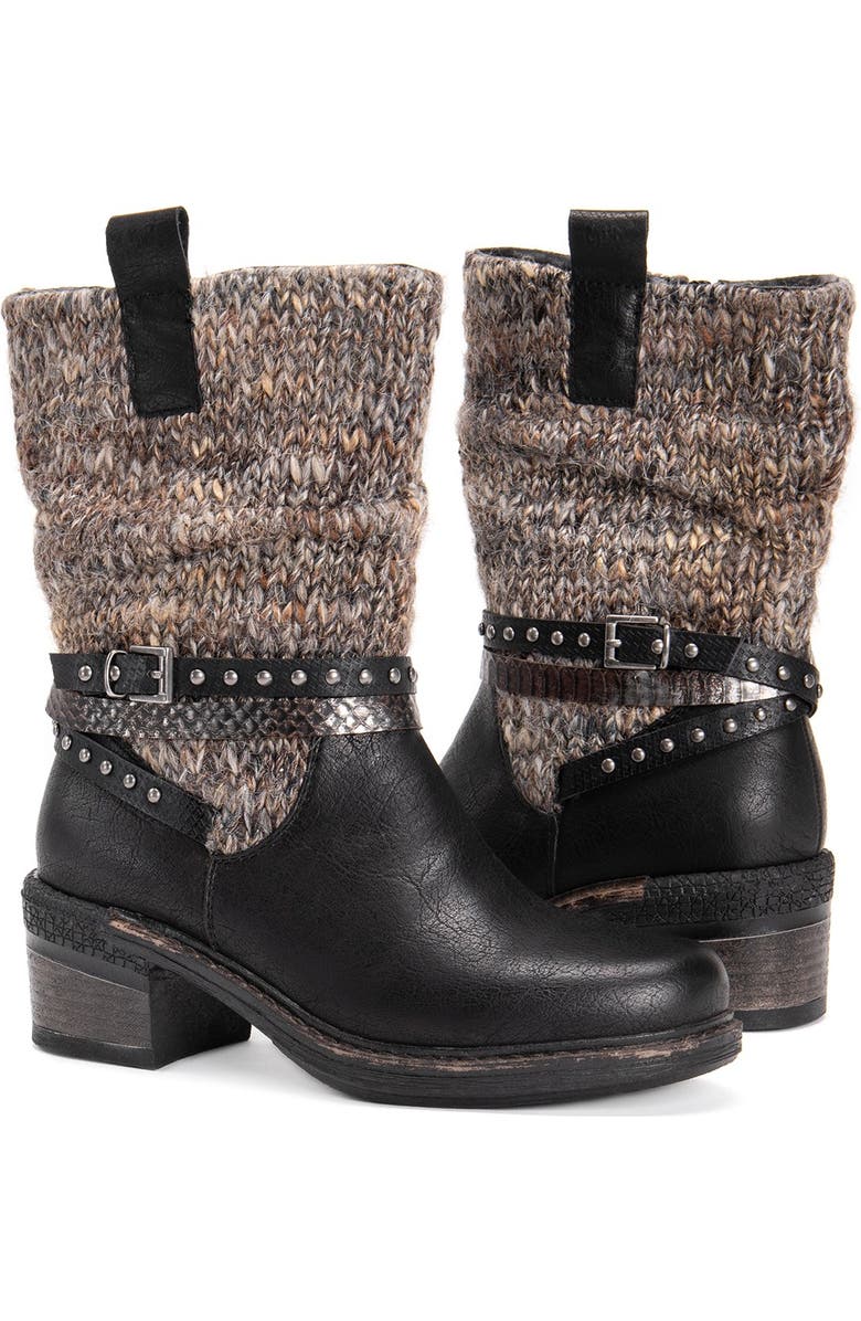 MUK LUKS Kim Block Heel Boot, Alternate, color,