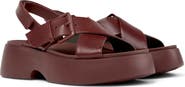 Camper Tasha Crisscross Platform Sandal