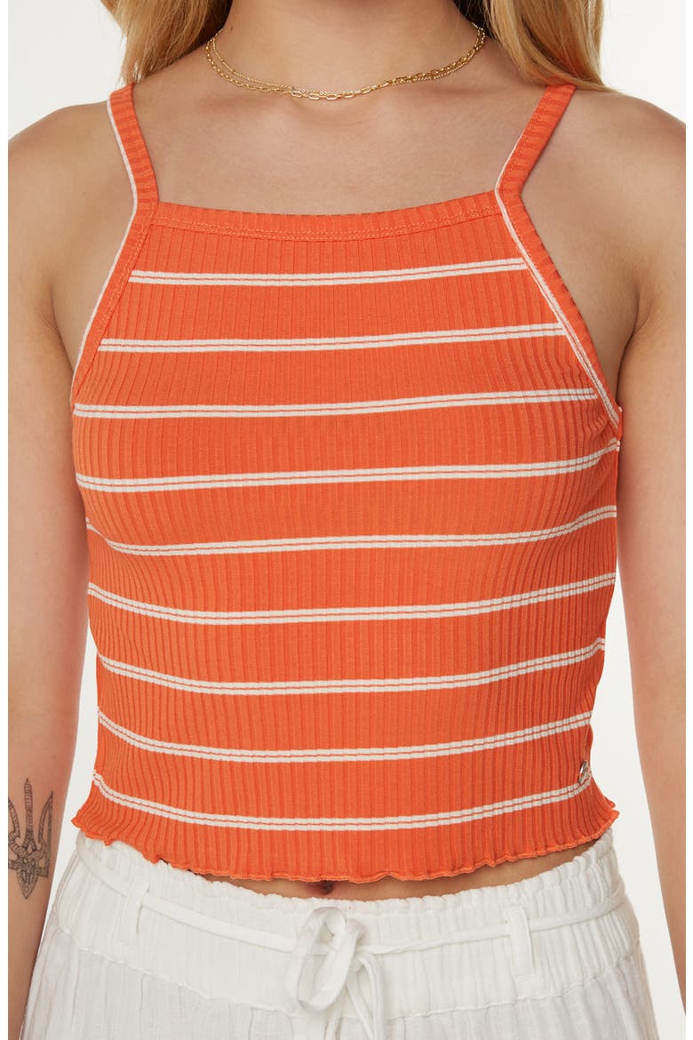 Cool Sunsetz Rib Tank, Alternate, color, TIGERLILY SAILING STRIPE