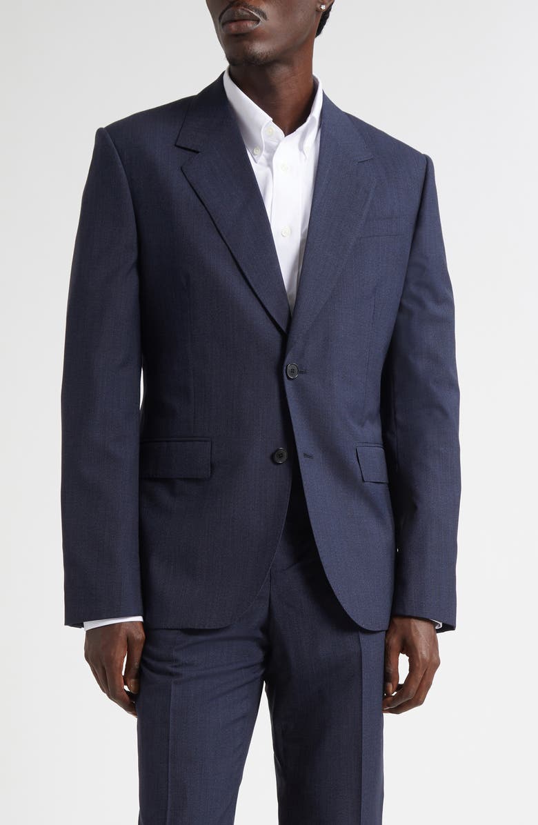 Givenchy Classic Fit Notch Lapel Wool Blazer, Main, color, Dark Blue