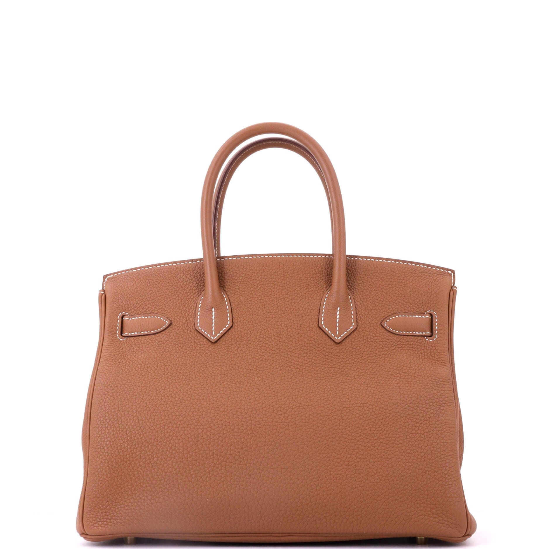 Birkin Handbag Brown Togo with Gold Hardware 30, Alternate, color, Metallic Gold