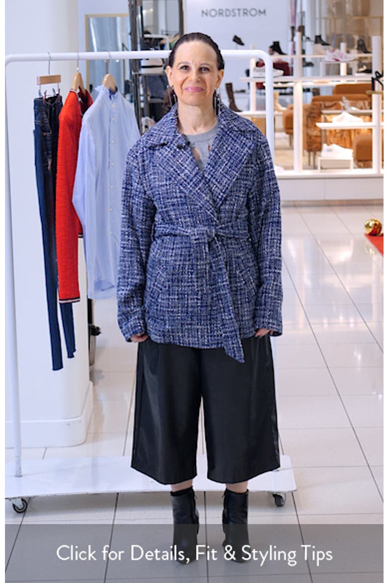 Lauren Ralph Lauren Classic Bouclé Wrap Coat (Women) | Nordstrom
