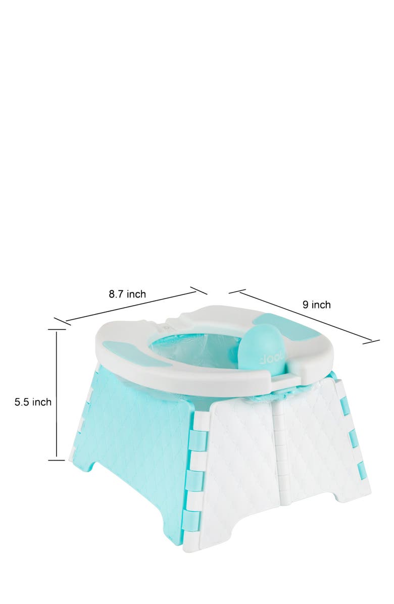 Jool Baby Portable Potty Chair with Travel Bag, Alternate, color, Aqua