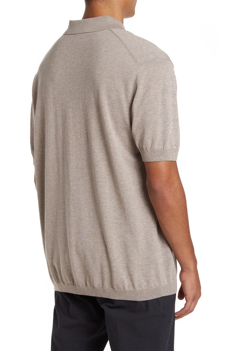 Hillside Cotton Polo, Alternate, color, STONE