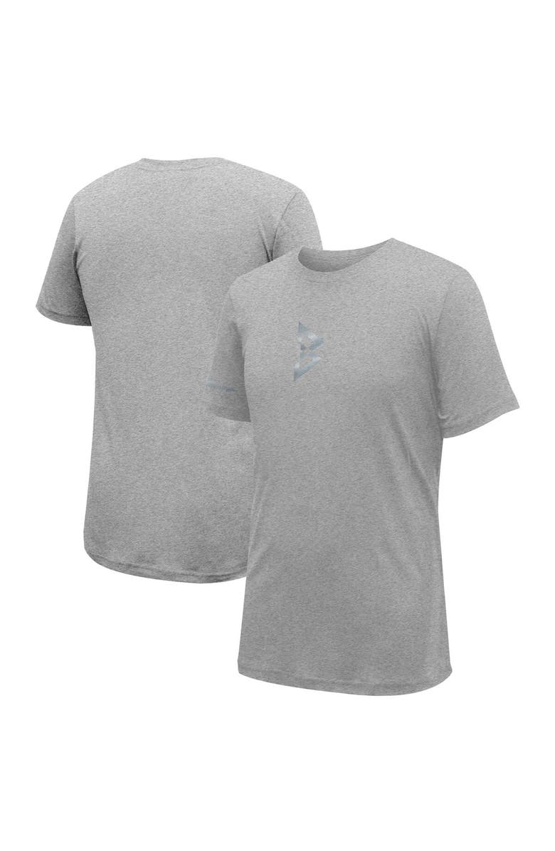 Soleworks Unisex  Heather Gray Beast Mode Signature Tri-Blend T-Shirt, Main, color, 