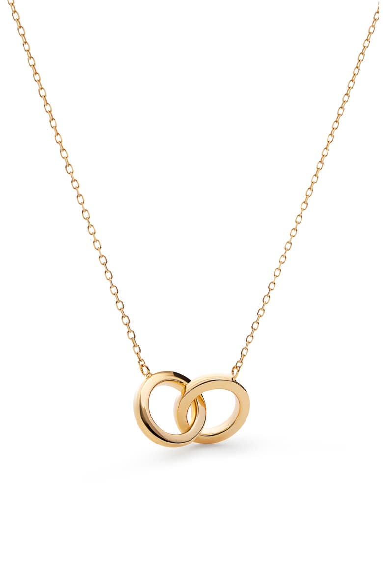 Solid Yellow Gold - Duo Links Necklace, Main, color, Gold