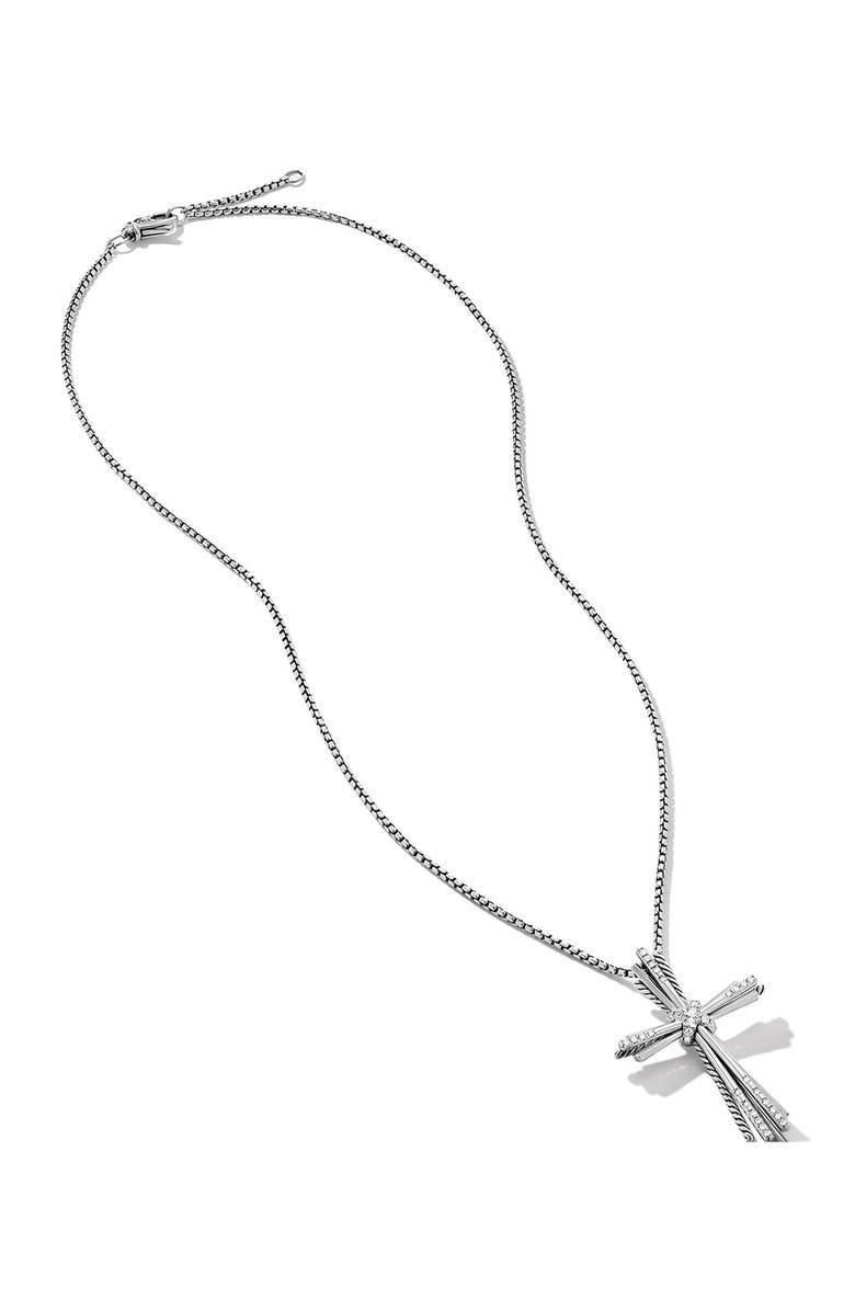 David Yurman Angelika Diamond Cross Pendant Necklace, Alternate, color,