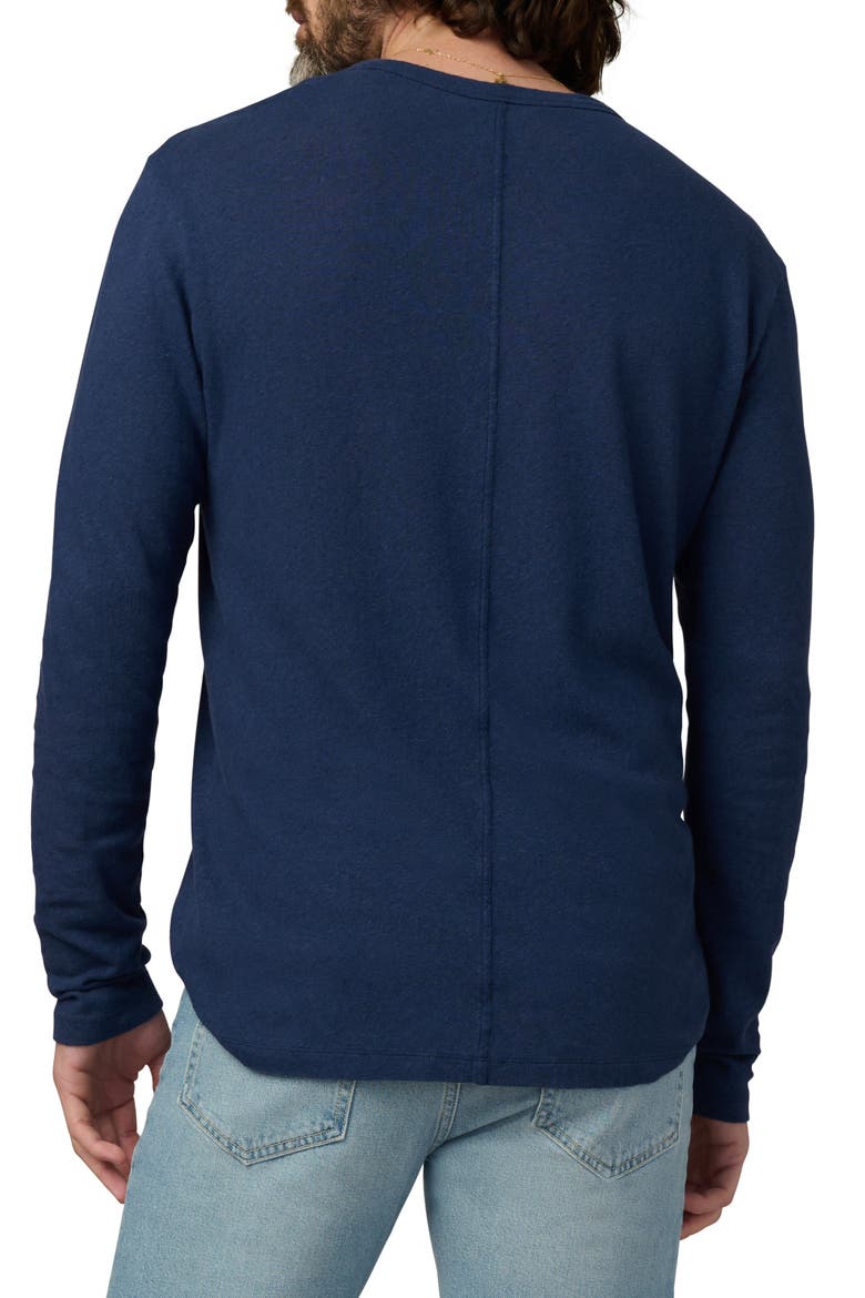 Long Sleeve Henley, Alternate, color, DRESS BLUES