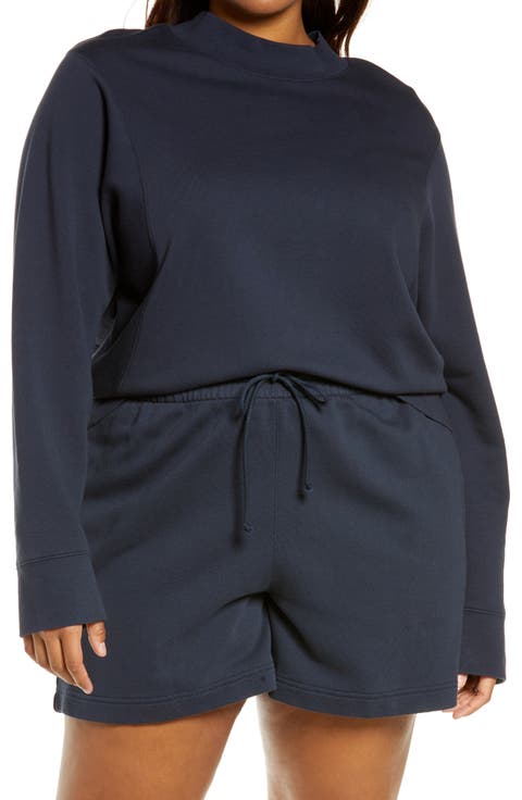 Cotton Crewneck Top (Plus Size)