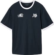 AllSaints Bleus Cotton T-Shirt
