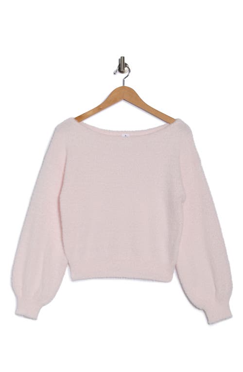 Abound Eyelash Knit Off-the-shoulder Sweater In Pink