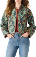 Steve Madden Adalynn Quilted Open Front Cotton Jacket