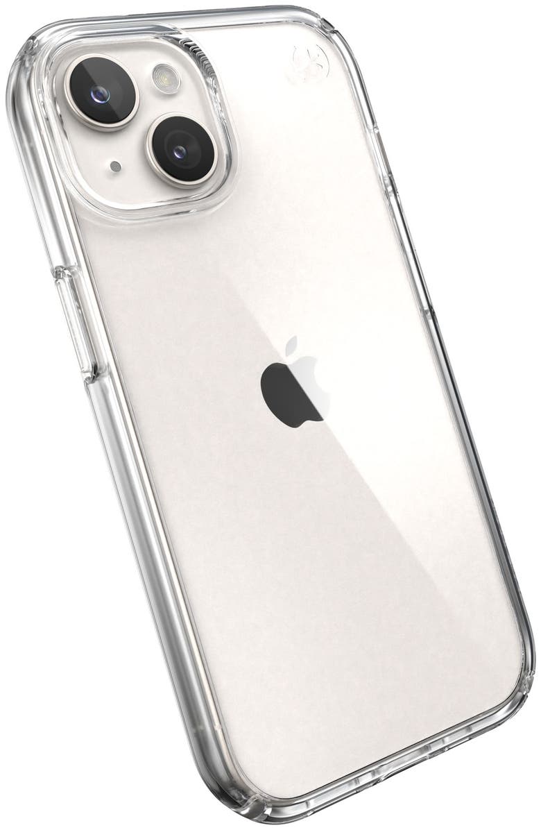 Speck Presidio Perfect Clear Case for Apple iPhone 15 / iPhone 14 / iPhone 13 / iPhone 16e, Alternate, color, Clear