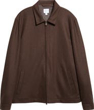 Sunspel Boiled Wool Zip Jacket