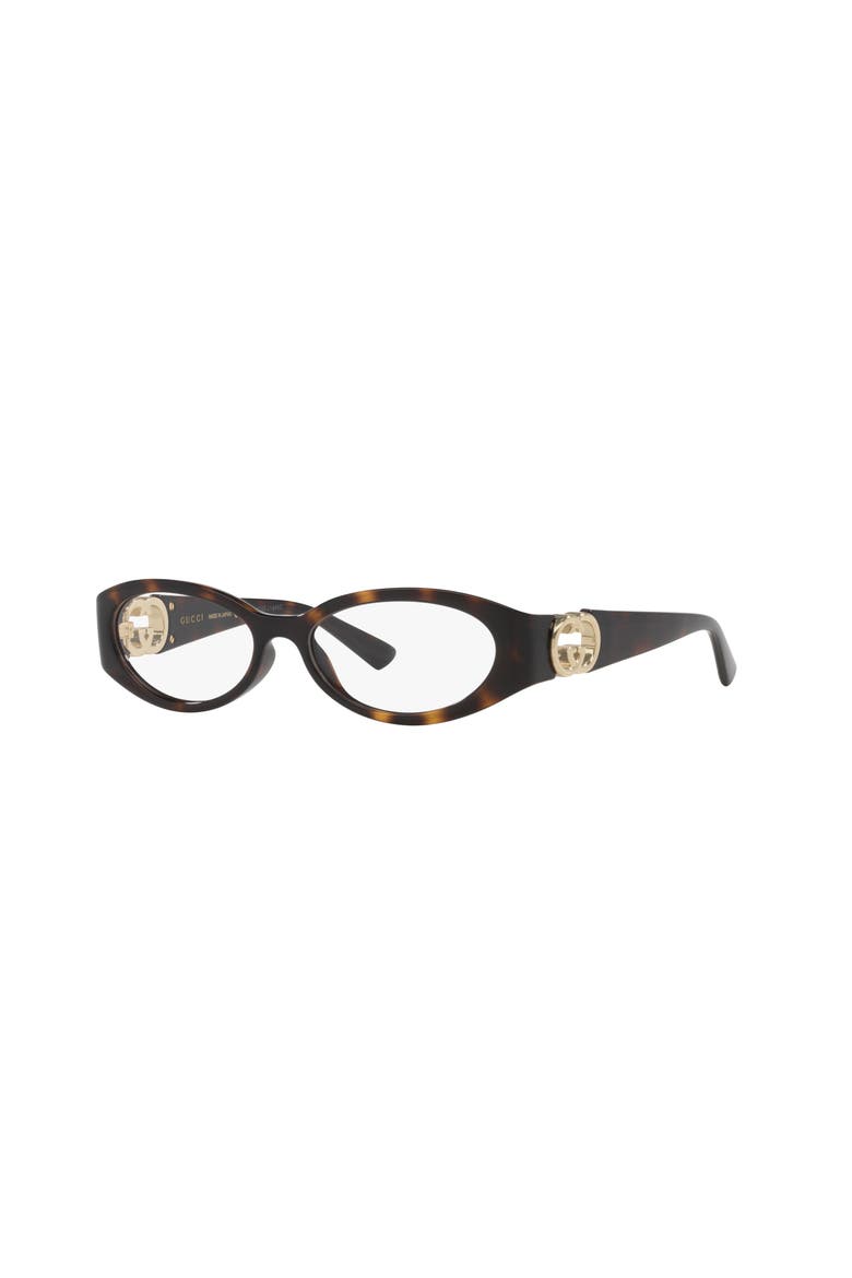 52mm Round optical glasses, Main, color, Tortoise