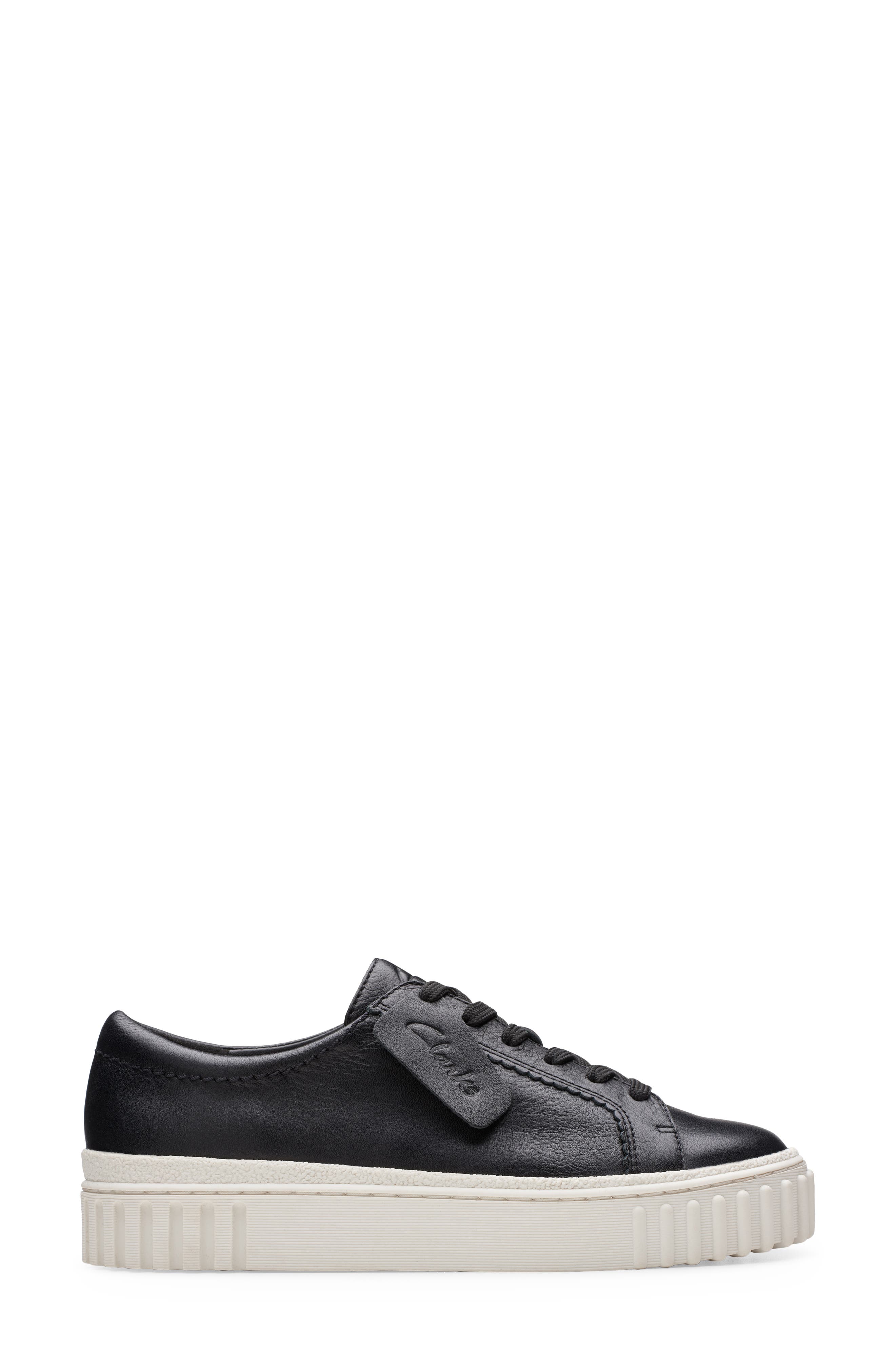 Clarks<sup>®</sup> Mayhill Walk Sneaker, Alternate, color, Black Leather
