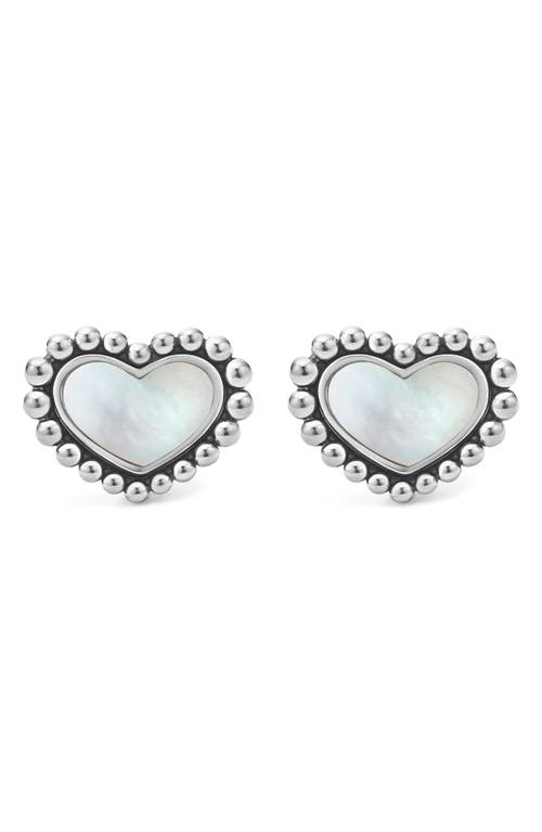 Lagos Maya Heart Stud Earrings In Metallic
