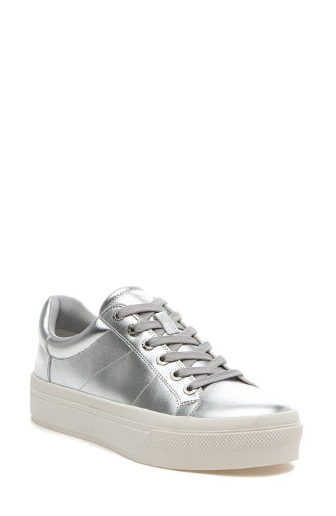 Ladies metallic sneakers online