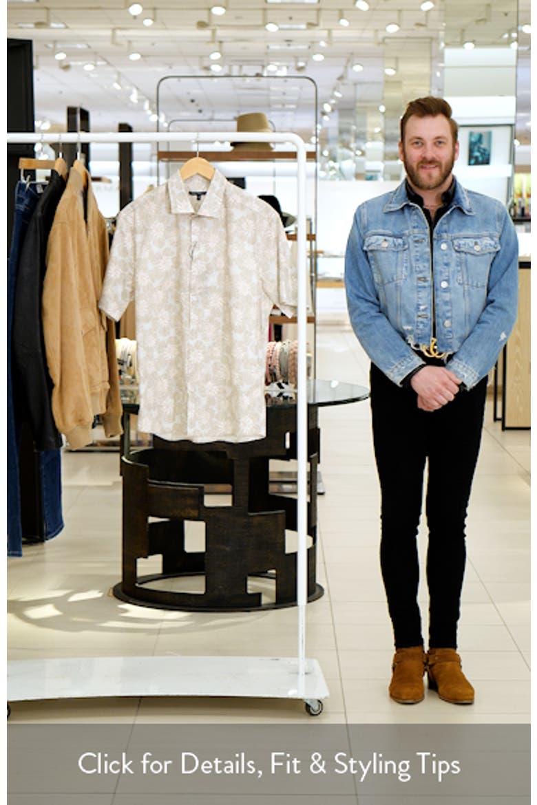 Floral Short Sleeve Button-Up Shirt video