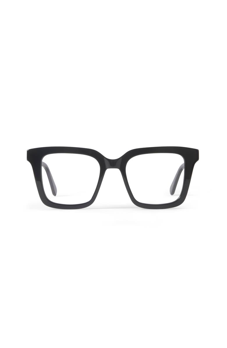 French Kiwis Eyewear Jolie Blue Light Glasses, Main, color, Black