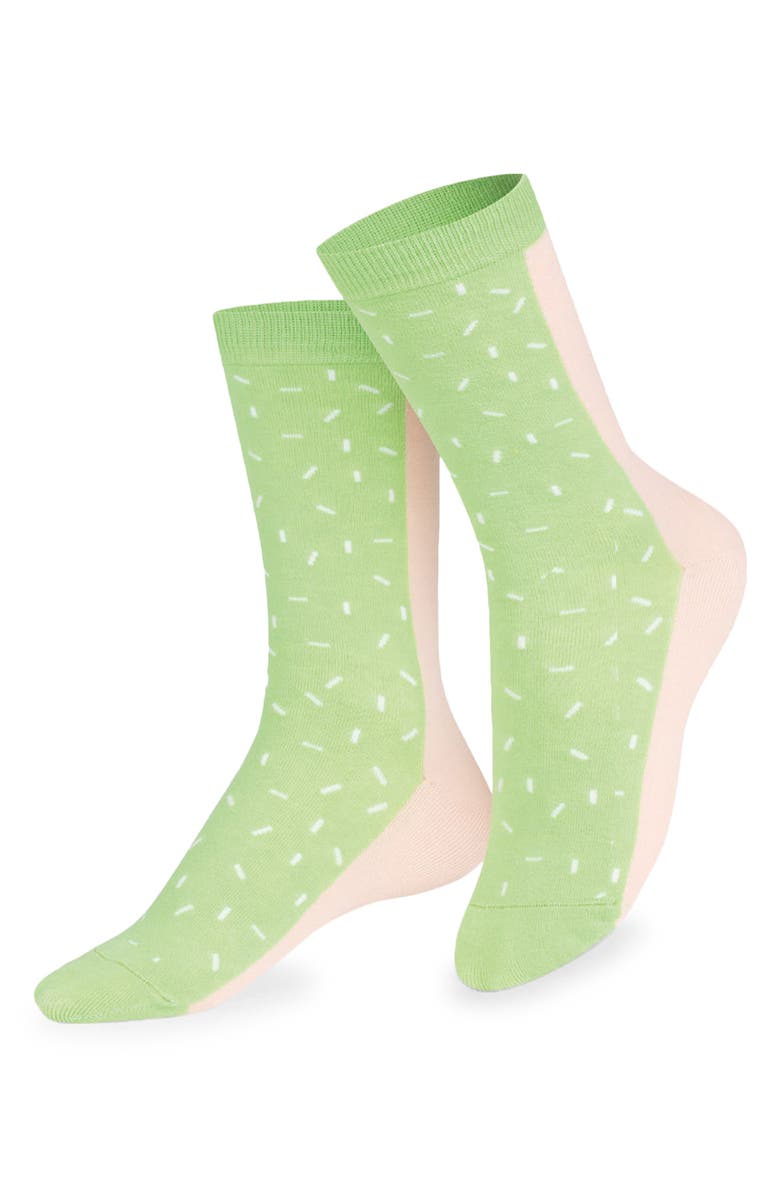 doiy Kids' Dolce Gelato 3D Crew Socks, Main, color, Dolce Gelato