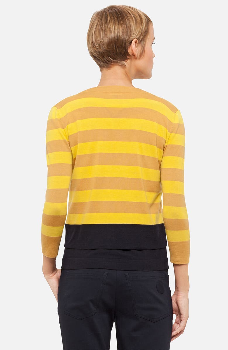 Akris punto Stripe Wool Cardigan, Alternate, color,