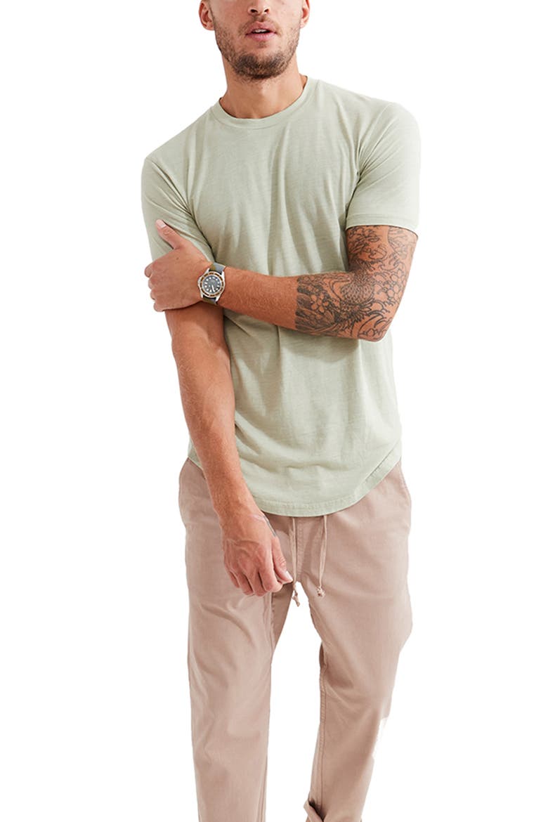 Scallop Crewneck T-Shirt, Alternate, color, SEAGRASS