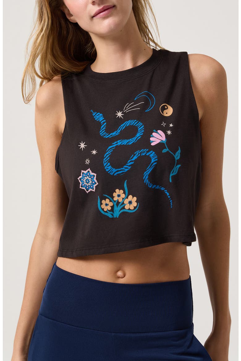 Night Life Spirit Crop Tank, Main, color, BLACK